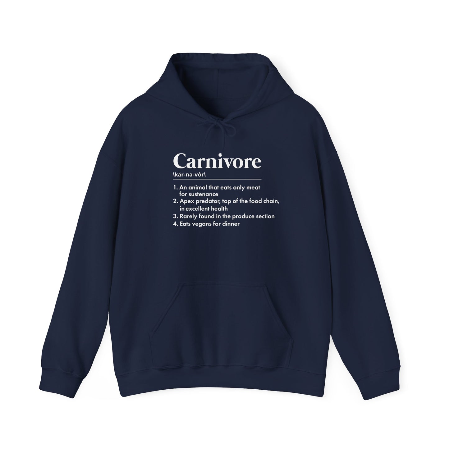 Carnivore Diet Definition Adult Unisex Hoodie