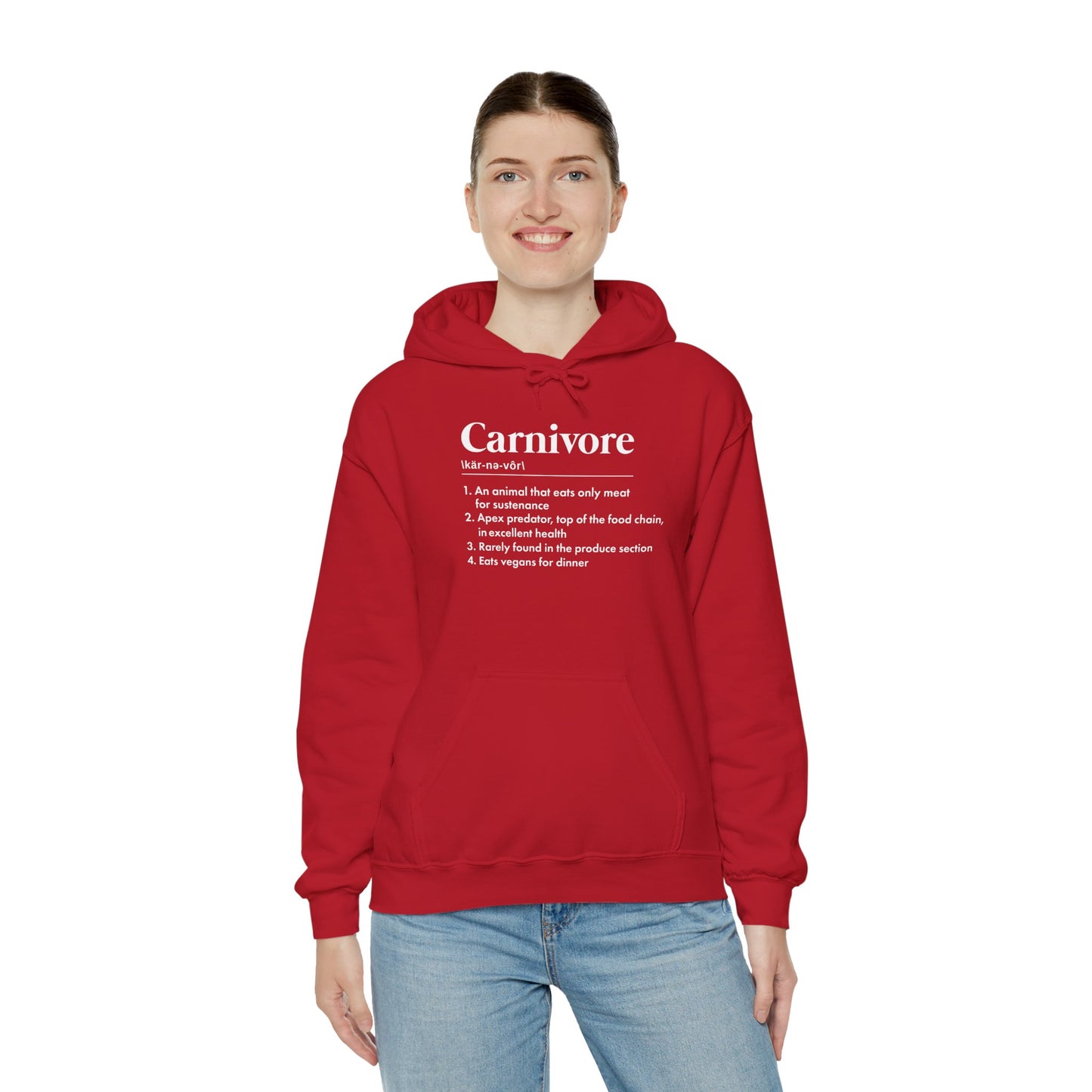 Carnivore Diet Definition Adult Unisex Hoodie