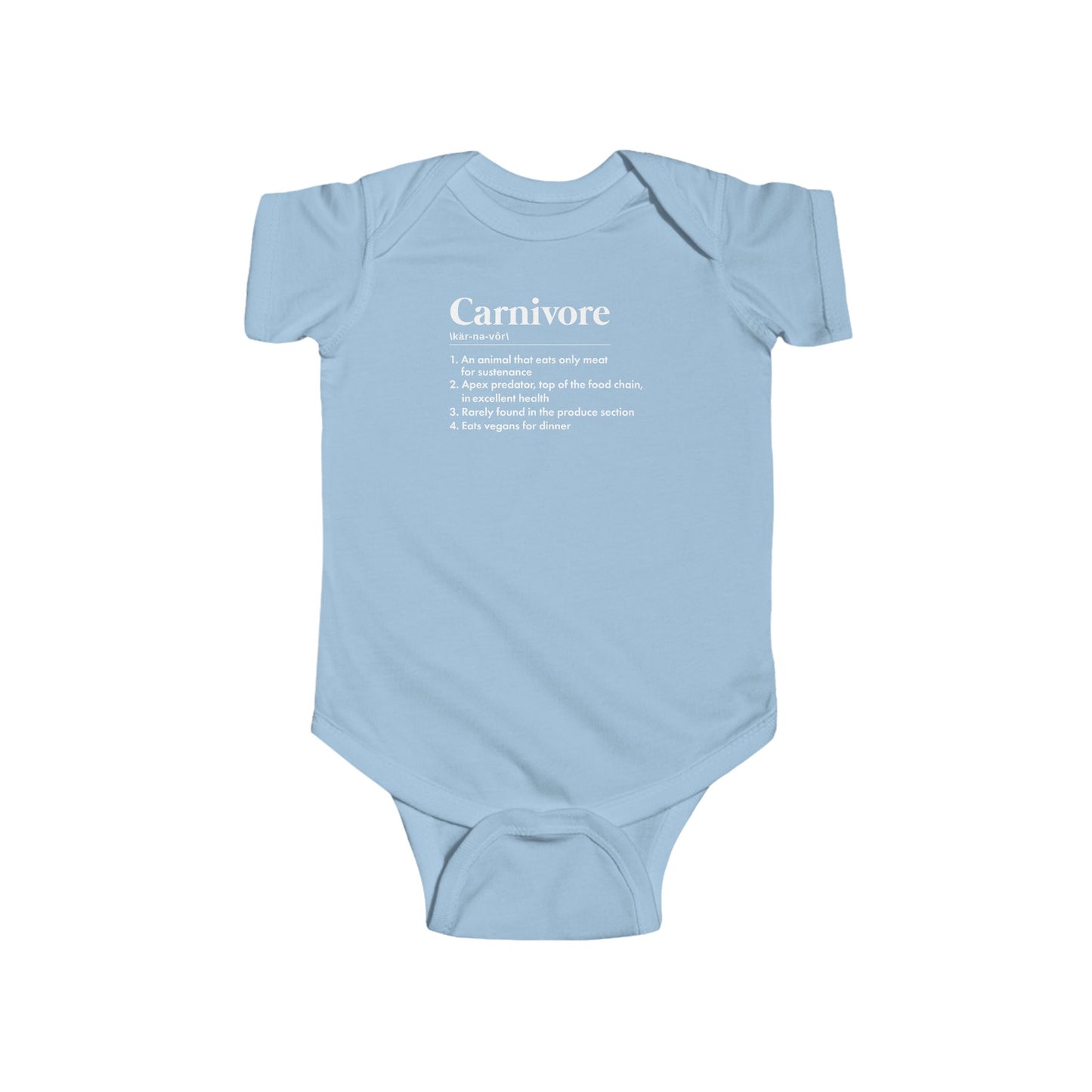 Carnivore Dictionary Definition Infant Onesie