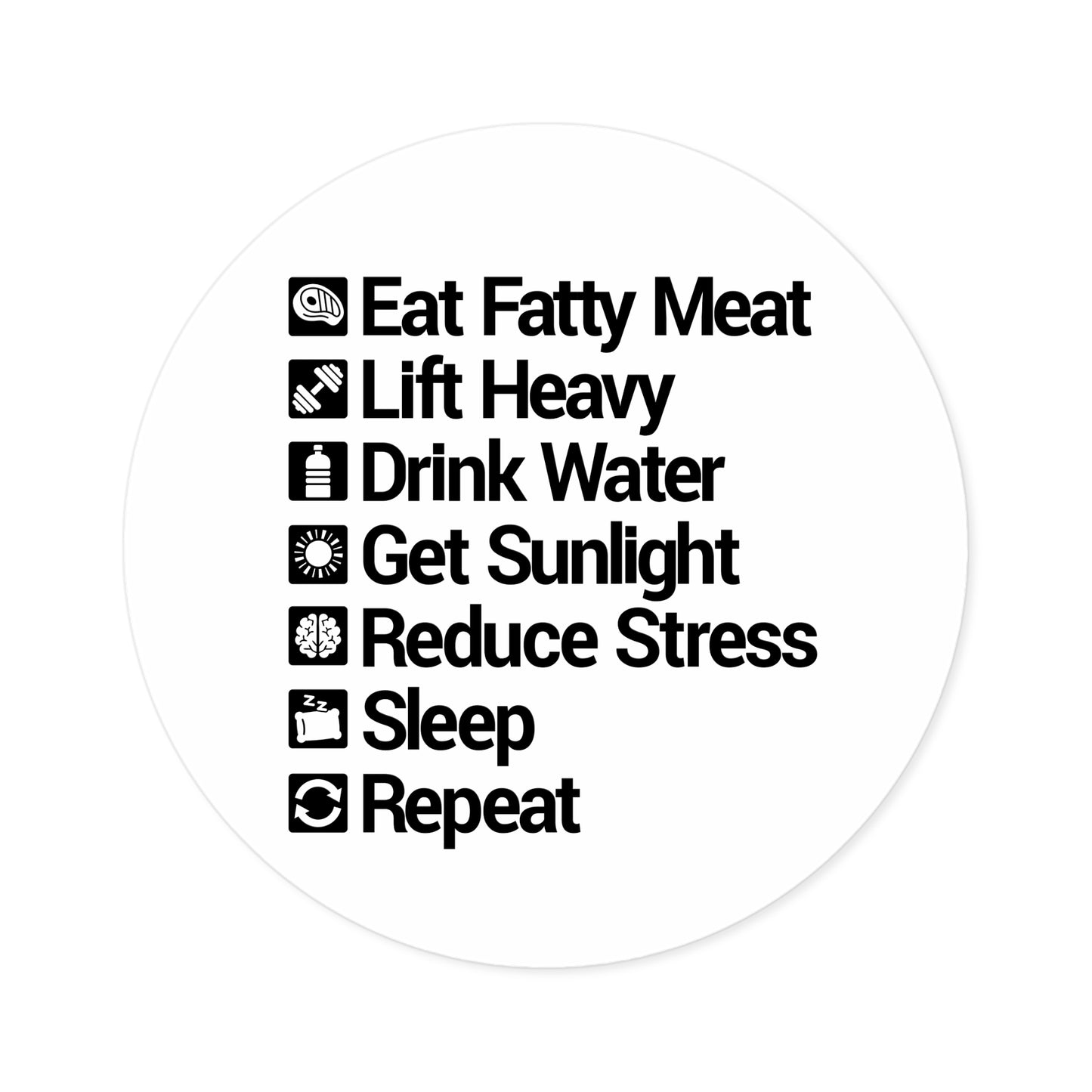 Carnivore Diet Rules for Life Sticker