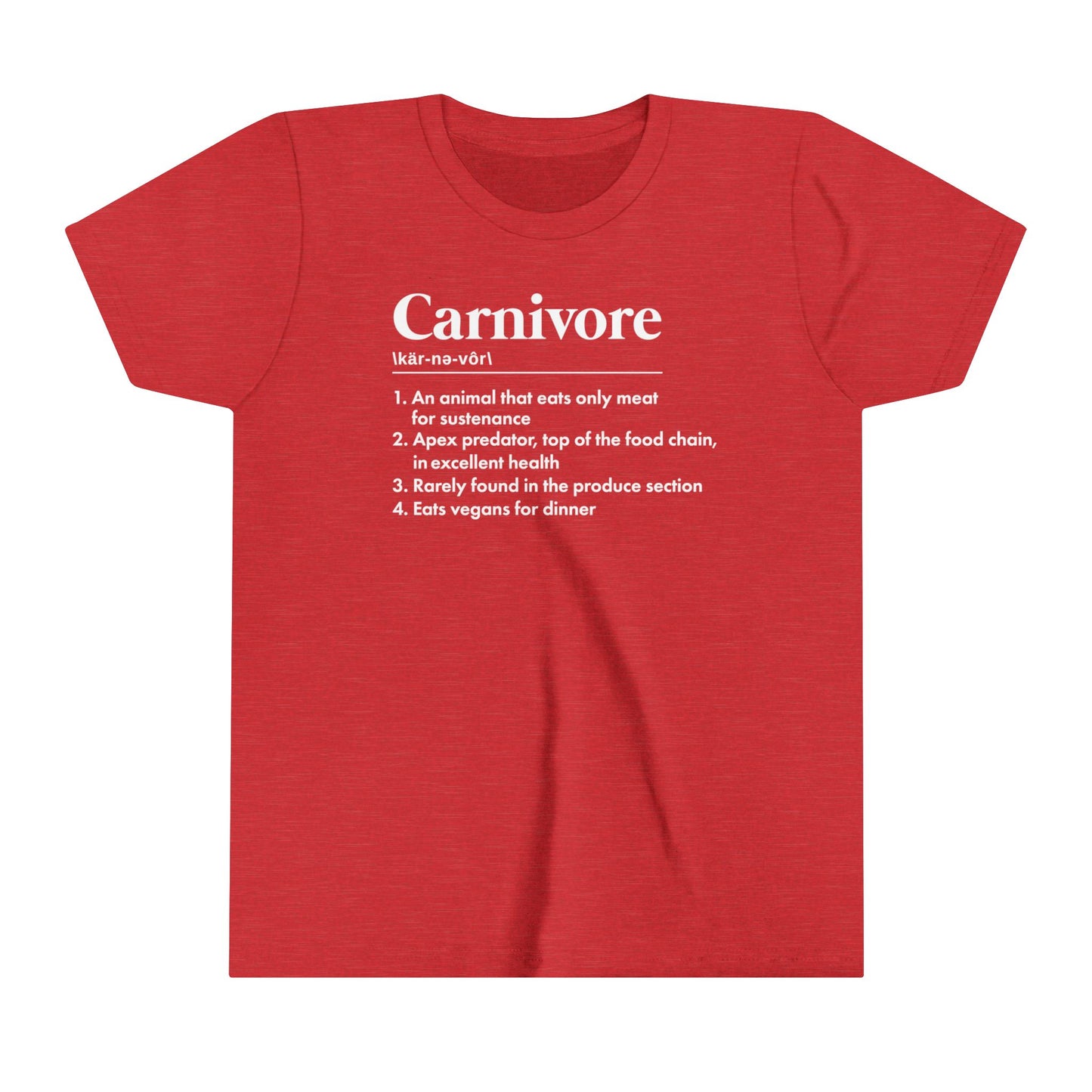 Carnivore Dictionary Definition Youth Short Sleeve Tee