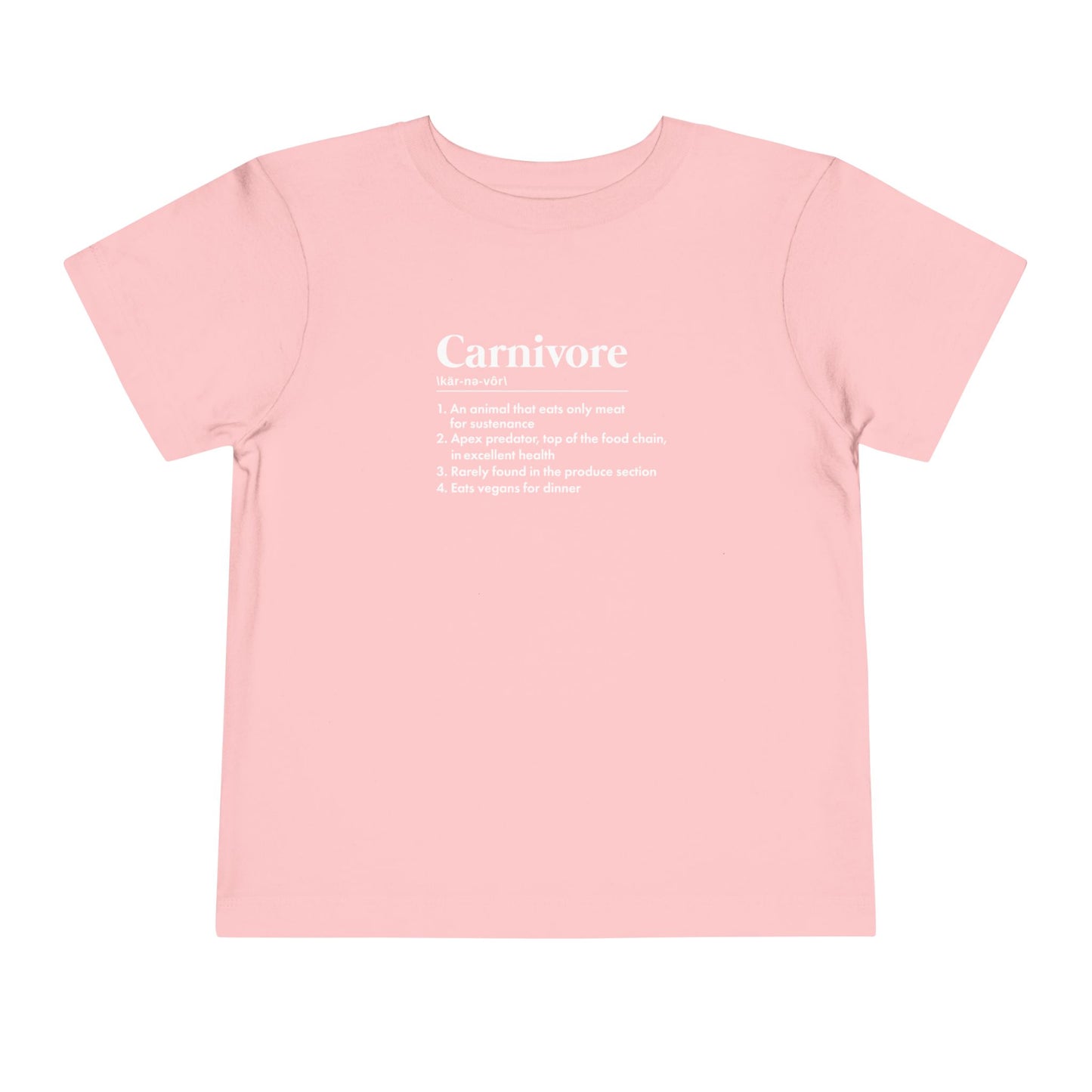 Carnivore Diet Dictionary Definition Toddler T-Shirt