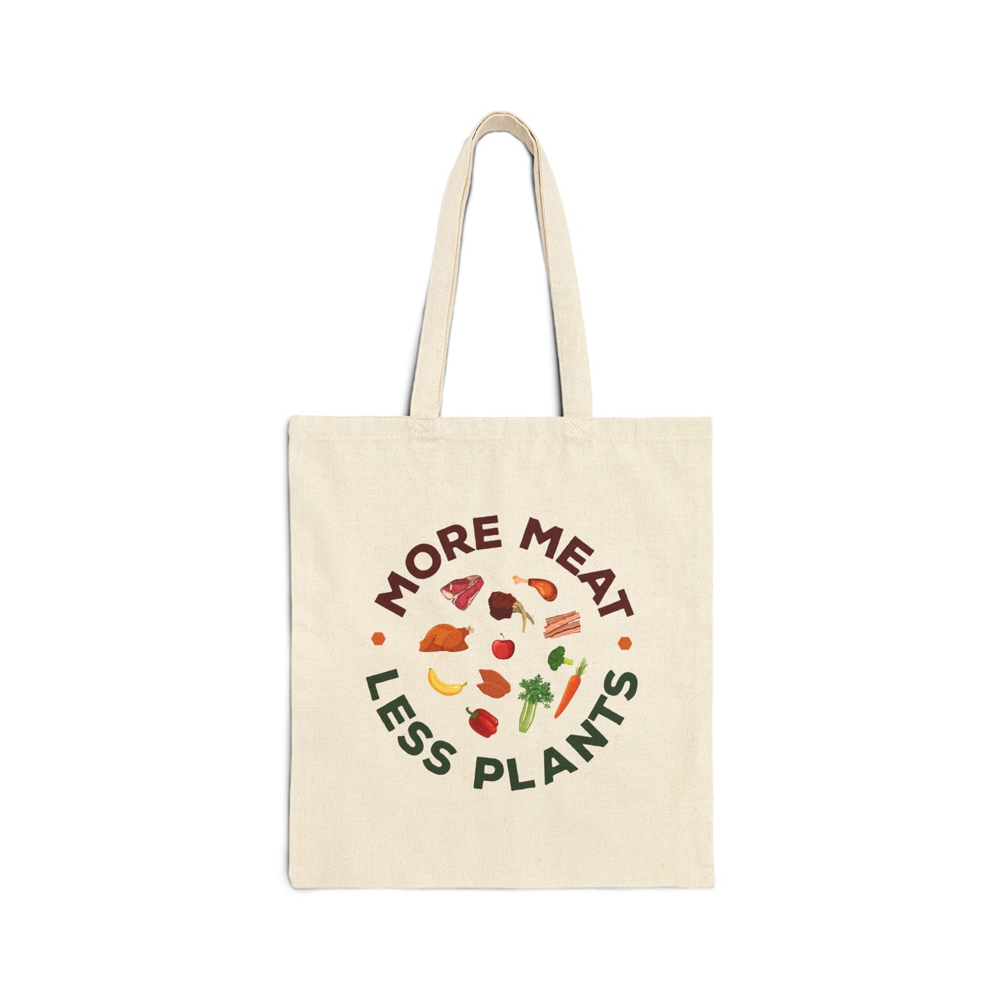 More Meat Less Plants Carnivore Diet Tote Bag