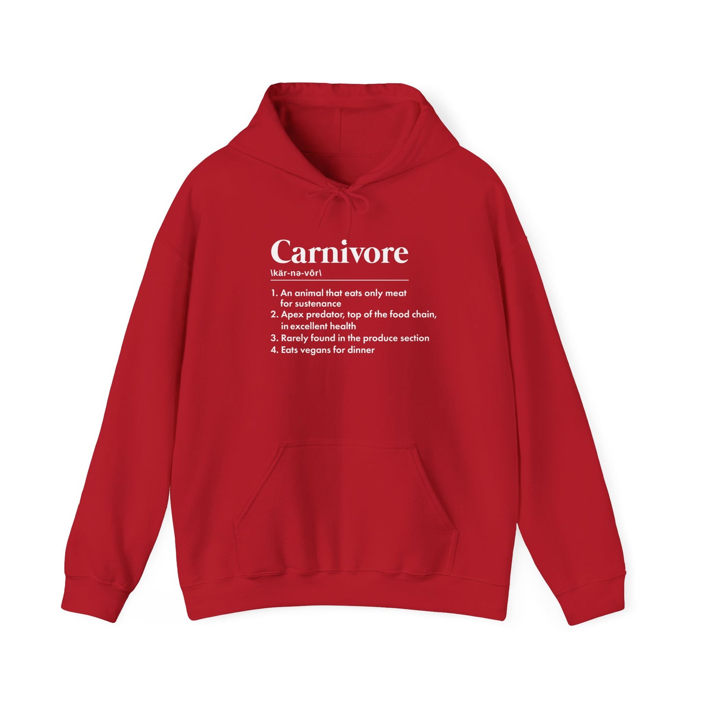 Carnivore Diet Definition Adult Unisex Hoodie