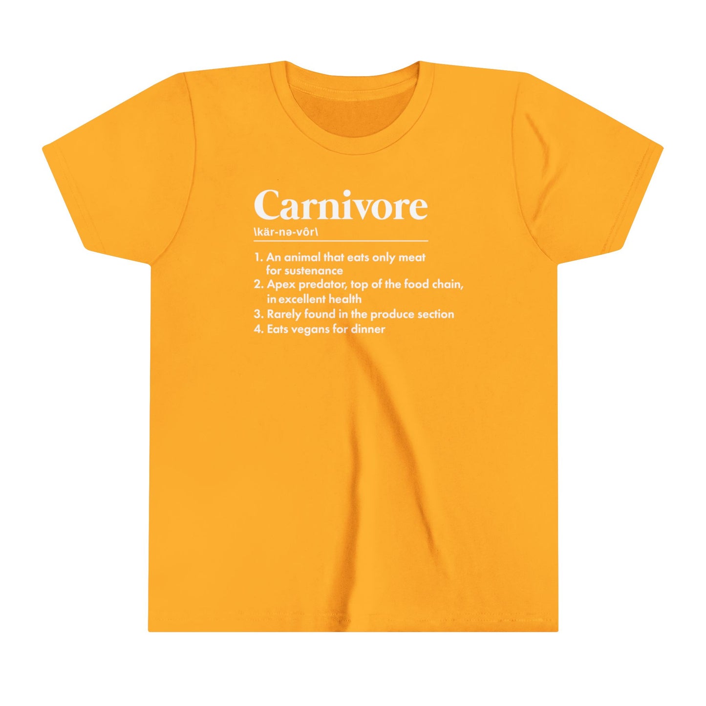 Carnivore Dictionary Definition Youth Short Sleeve Tee