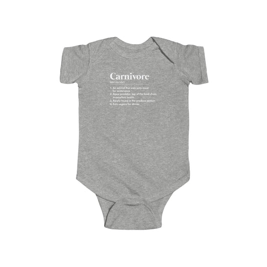 Carnivore Dictionary Definition Infant Onesie