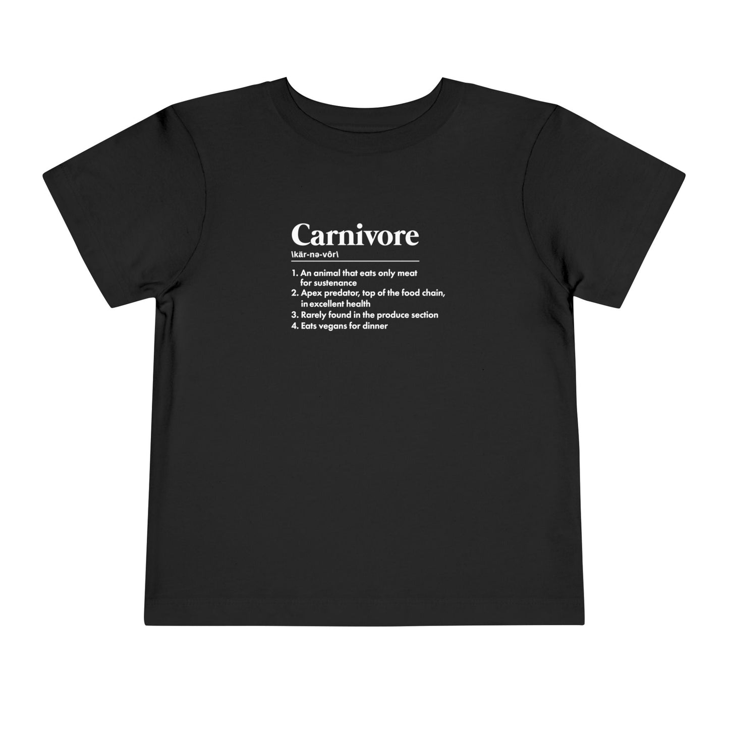 Carnivore Diet Dictionary Definition Toddler T-Shirt