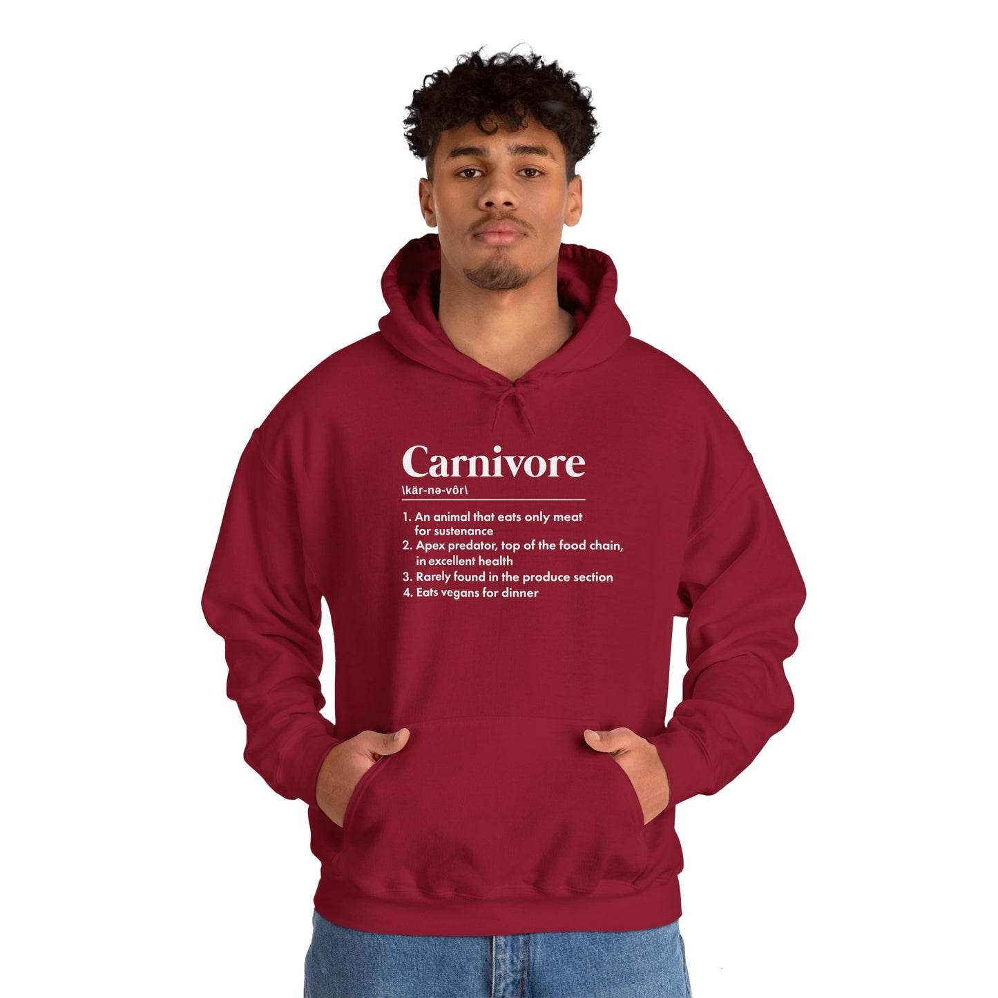 Carnivore Diet Definition Adult Unisex Hoodie