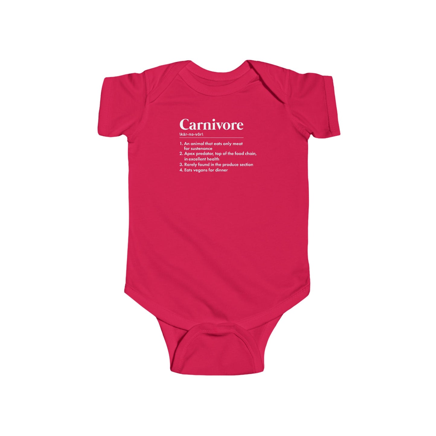 Carnivore Dictionary Definition Infant Onesie