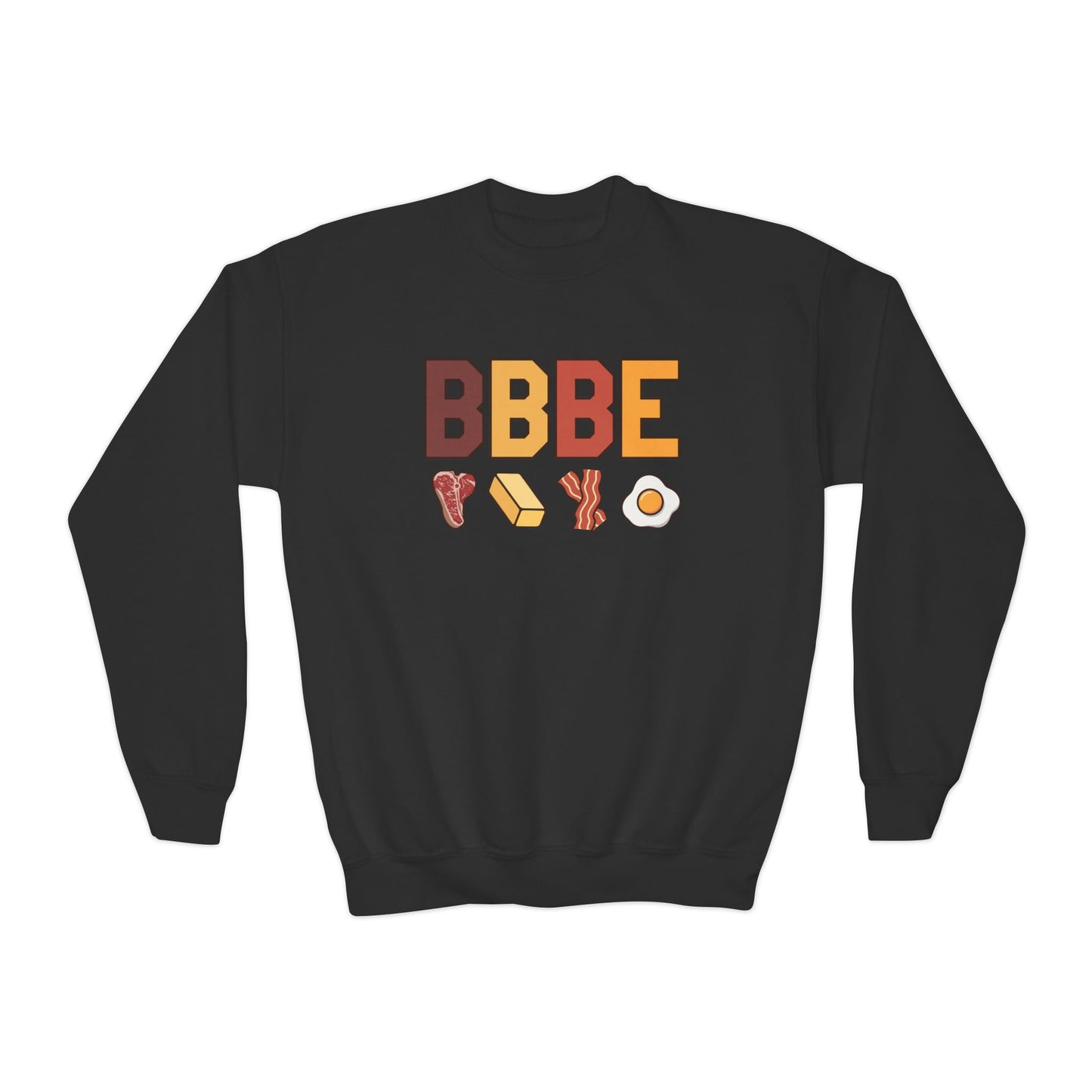 BBBE Carnivore Design Youth Crewneck Sweatshirt