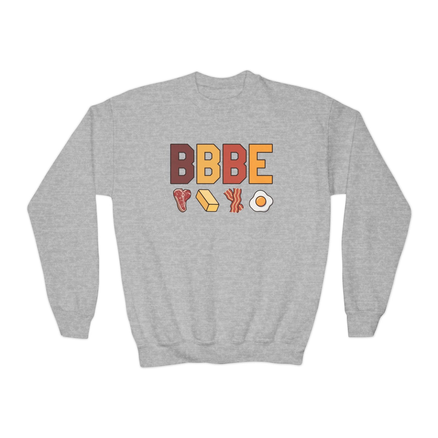 BBBE Carnivore Design Youth Crewneck Sweatshirt