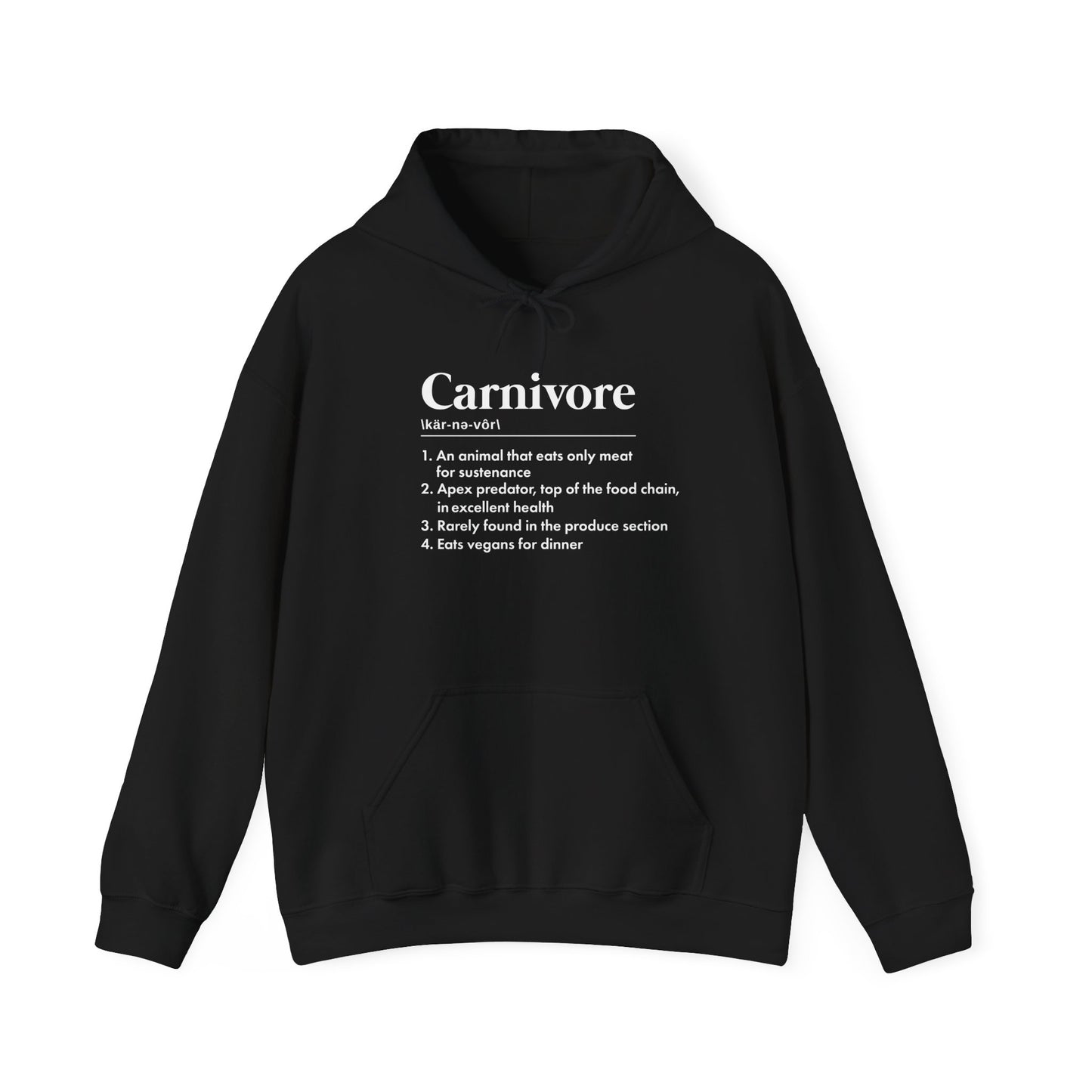 Carnivore Diet Definition Adult Unisex Hoodie