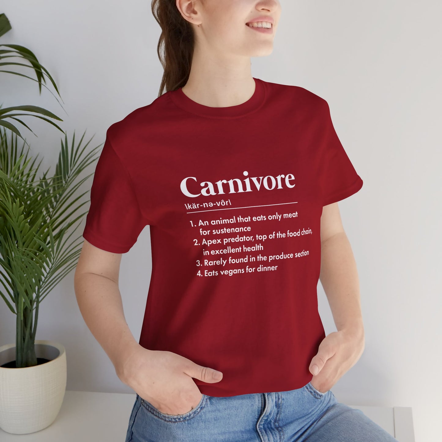 Carnivore Dictionary Definition Adult Unisex T-shirt