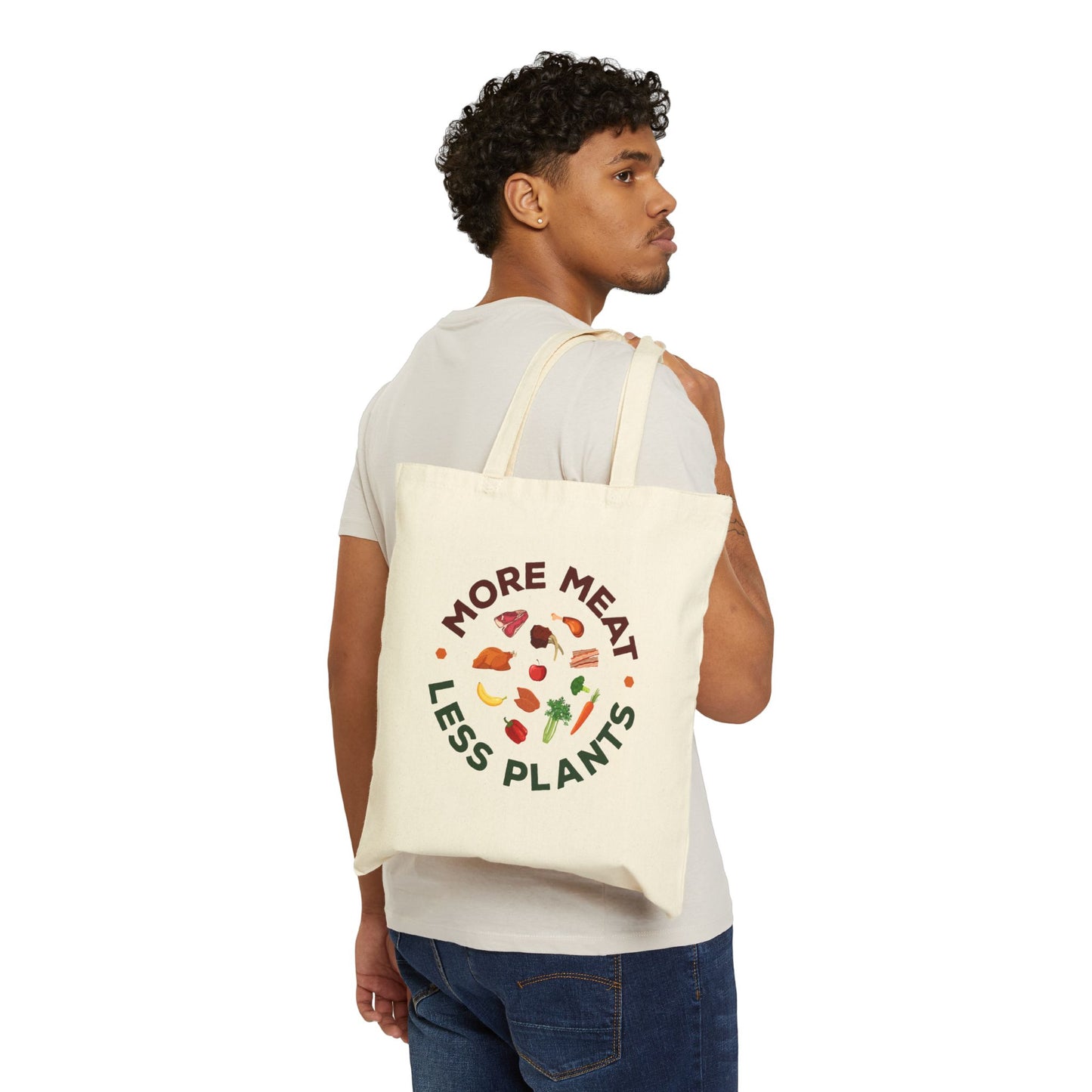 More Meat Less Plants Carnivore Diet Tote Bag