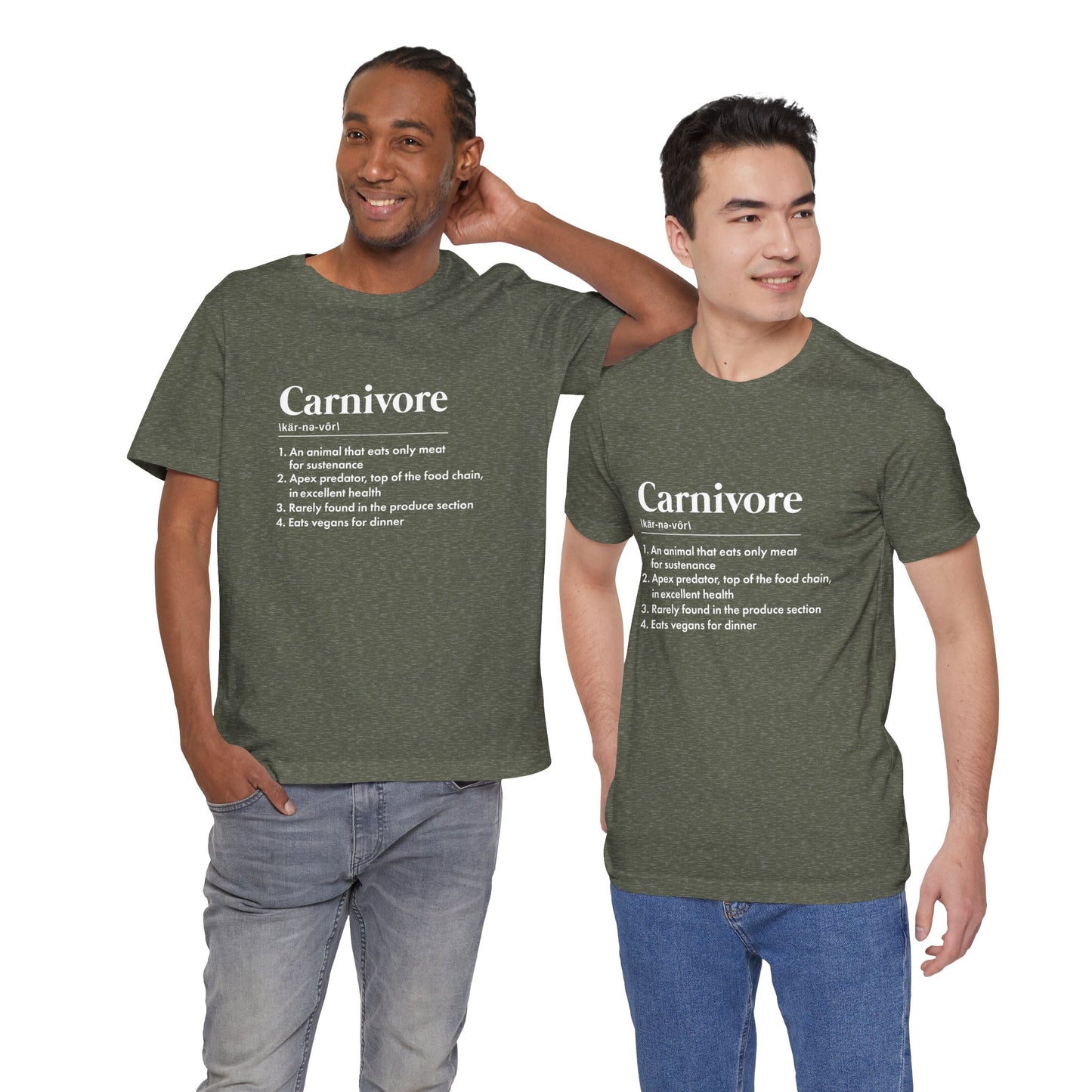 Carnivore Dictionary Definition Adult Unisex T-shirt