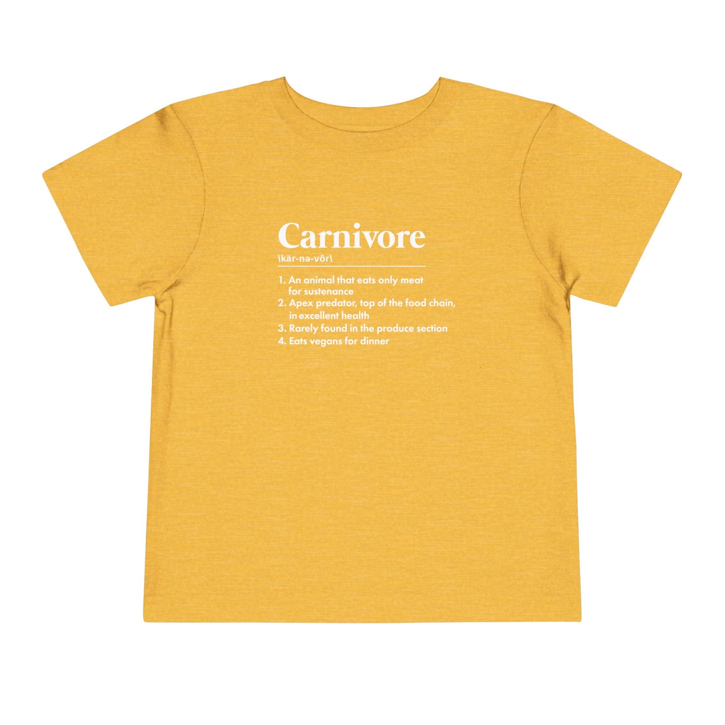 Carnivore Diet Dictionary Definition Toddler T-Shirt