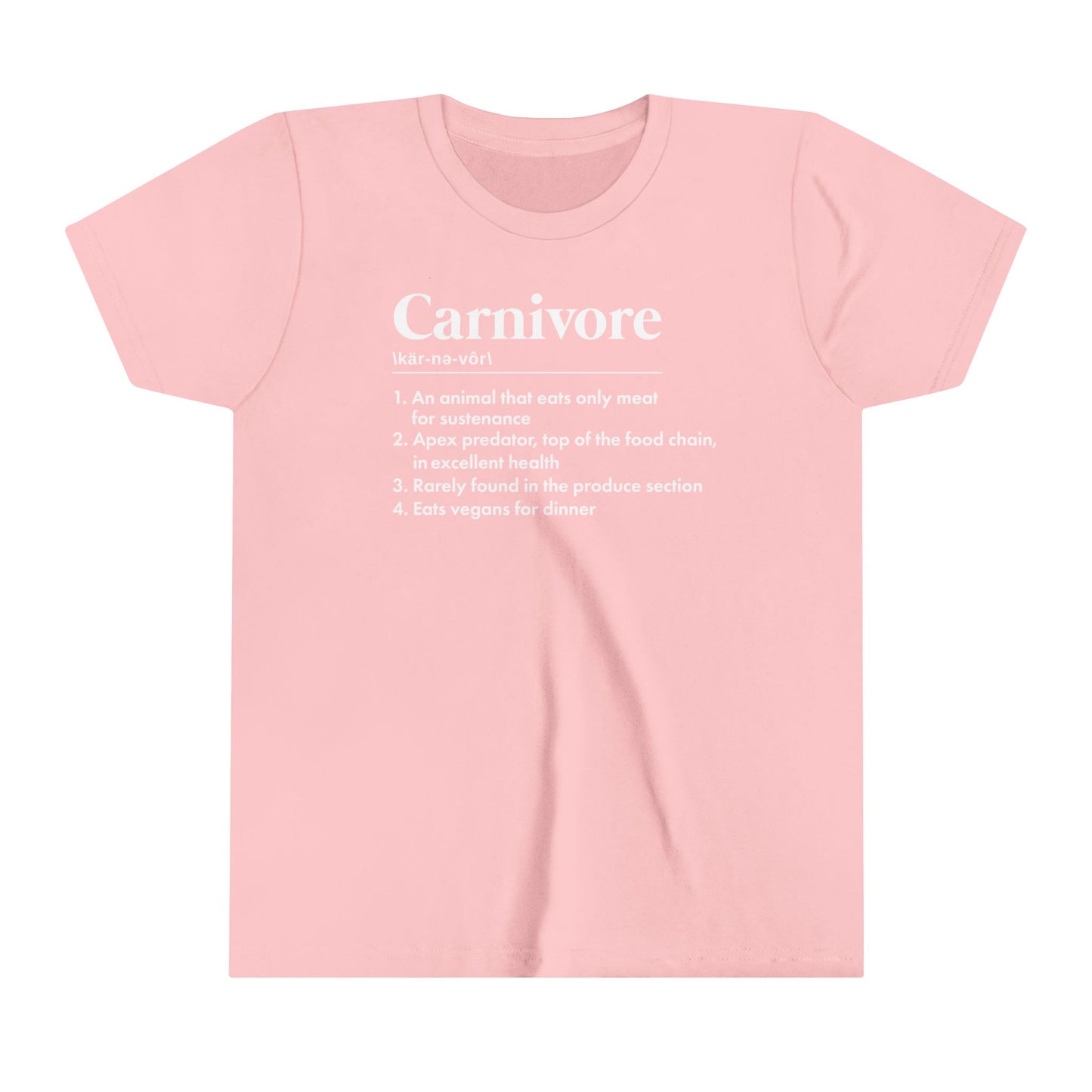 Carnivore Dictionary Definition Youth Short Sleeve Tee