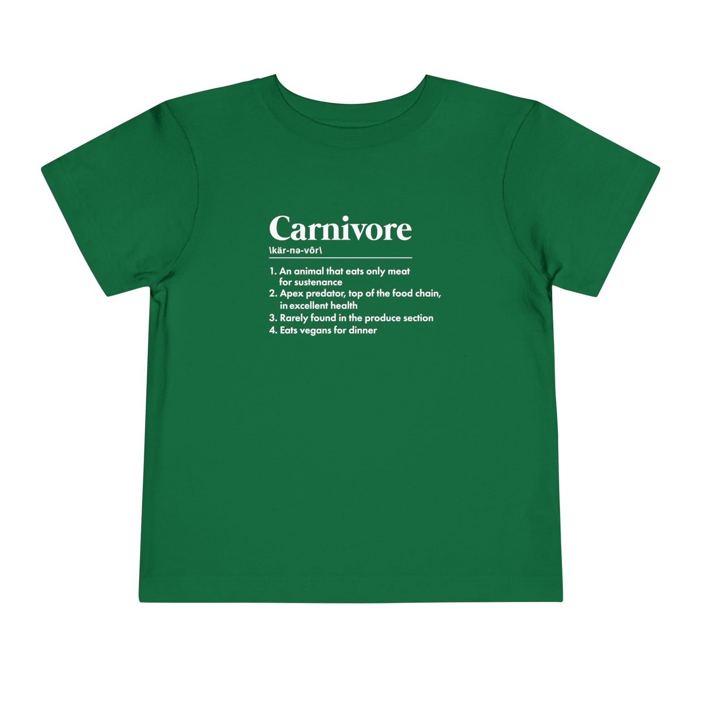 Carnivore Diet Dictionary Definition Toddler T-Shirt