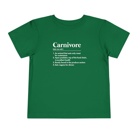 Carnivore Diet Dictionary Definition Toddler T-Shirt