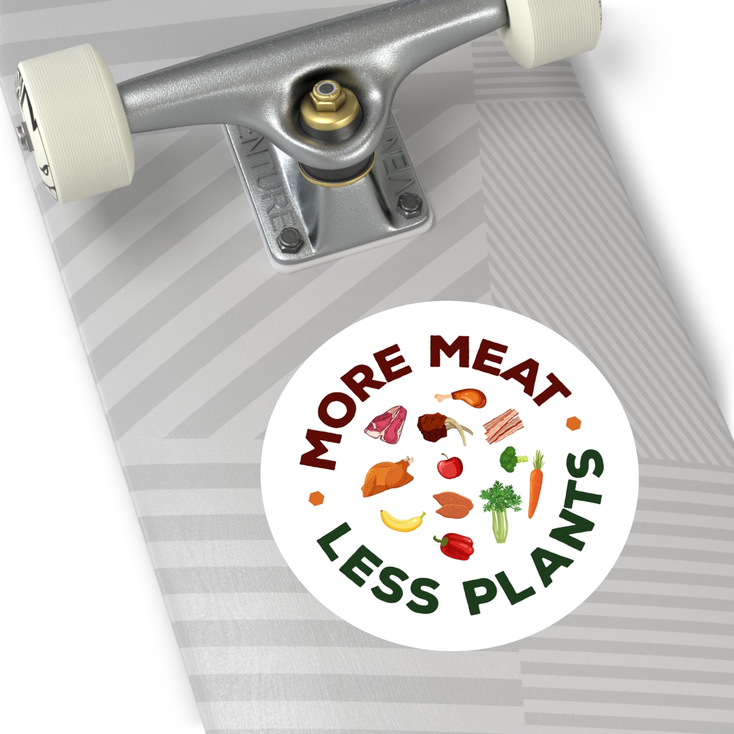 More Meat Less Plants Carnivore Sticker