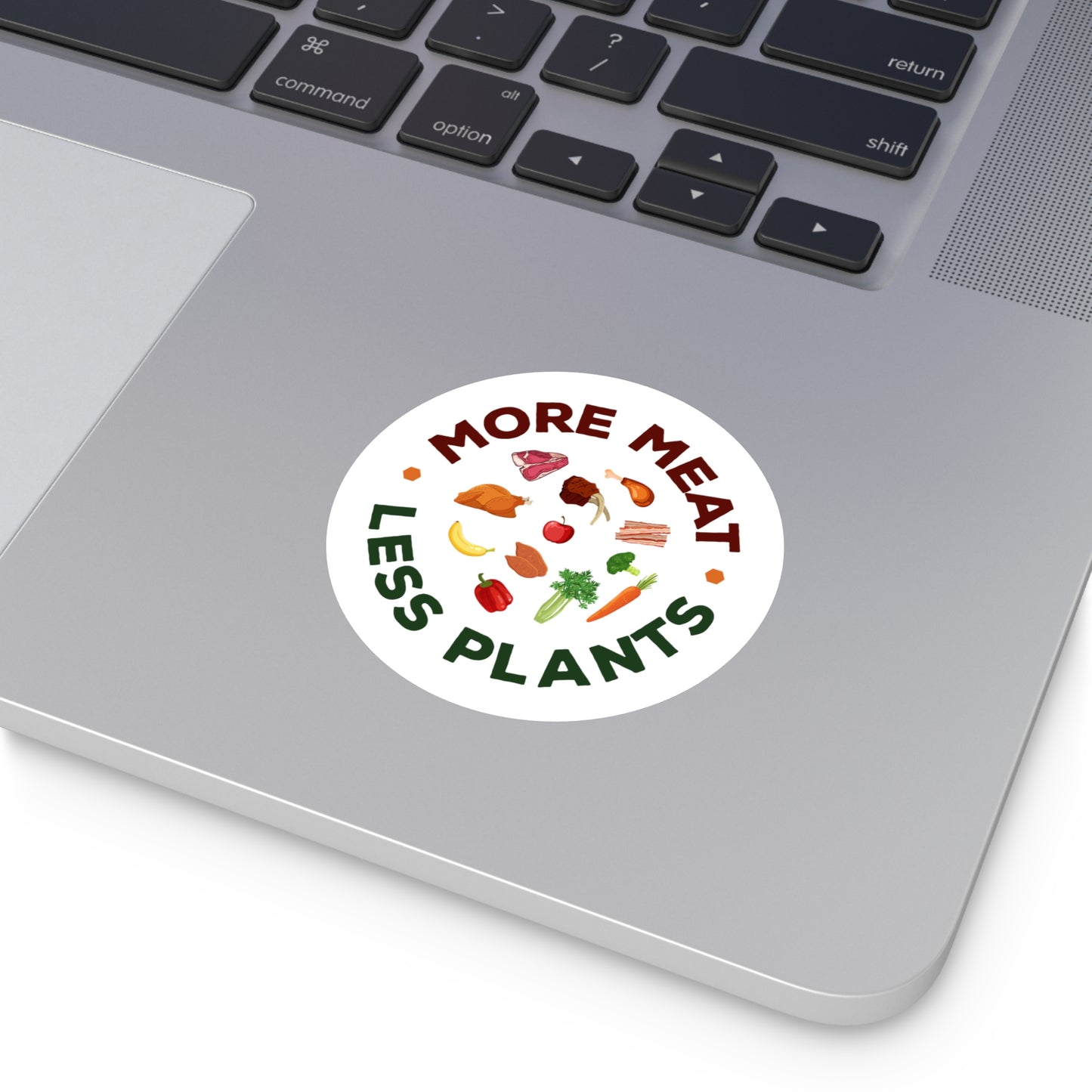 More Meat Less Plants Carnivore Sticker