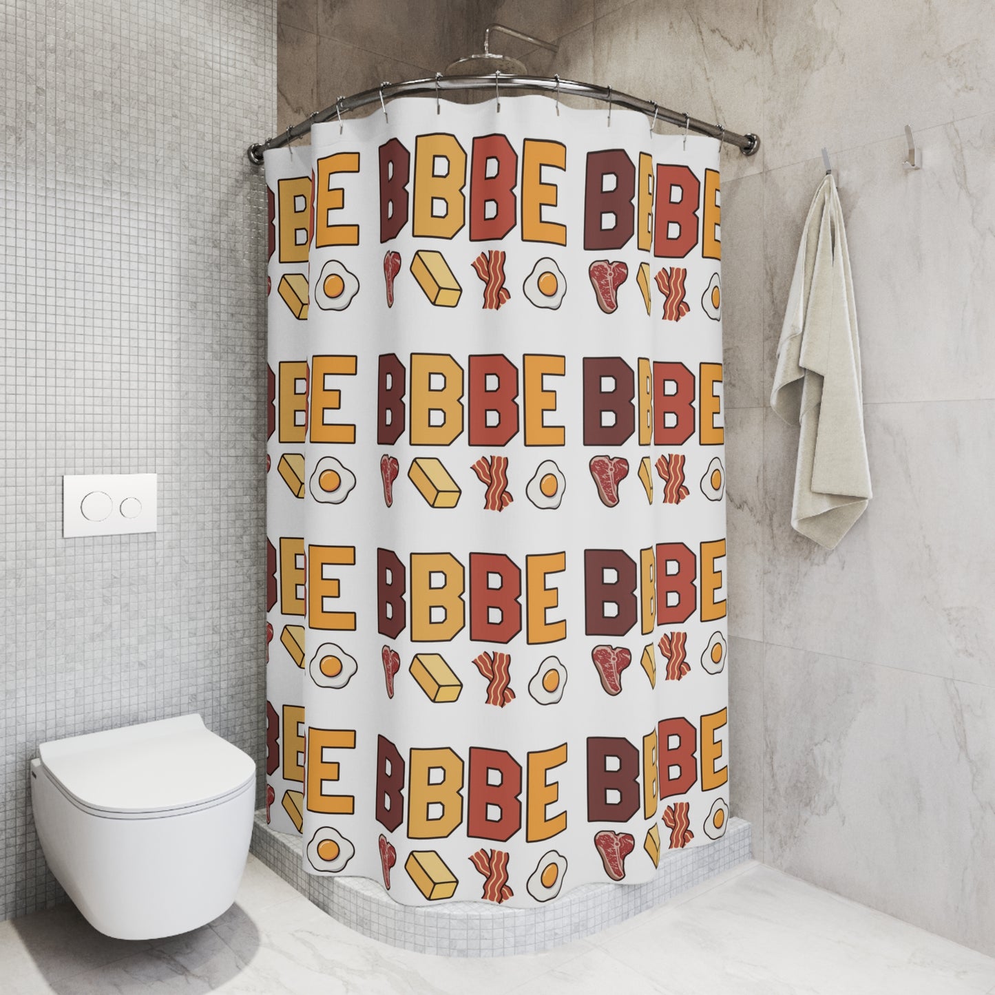 BBBE Polyester Shower Curtain