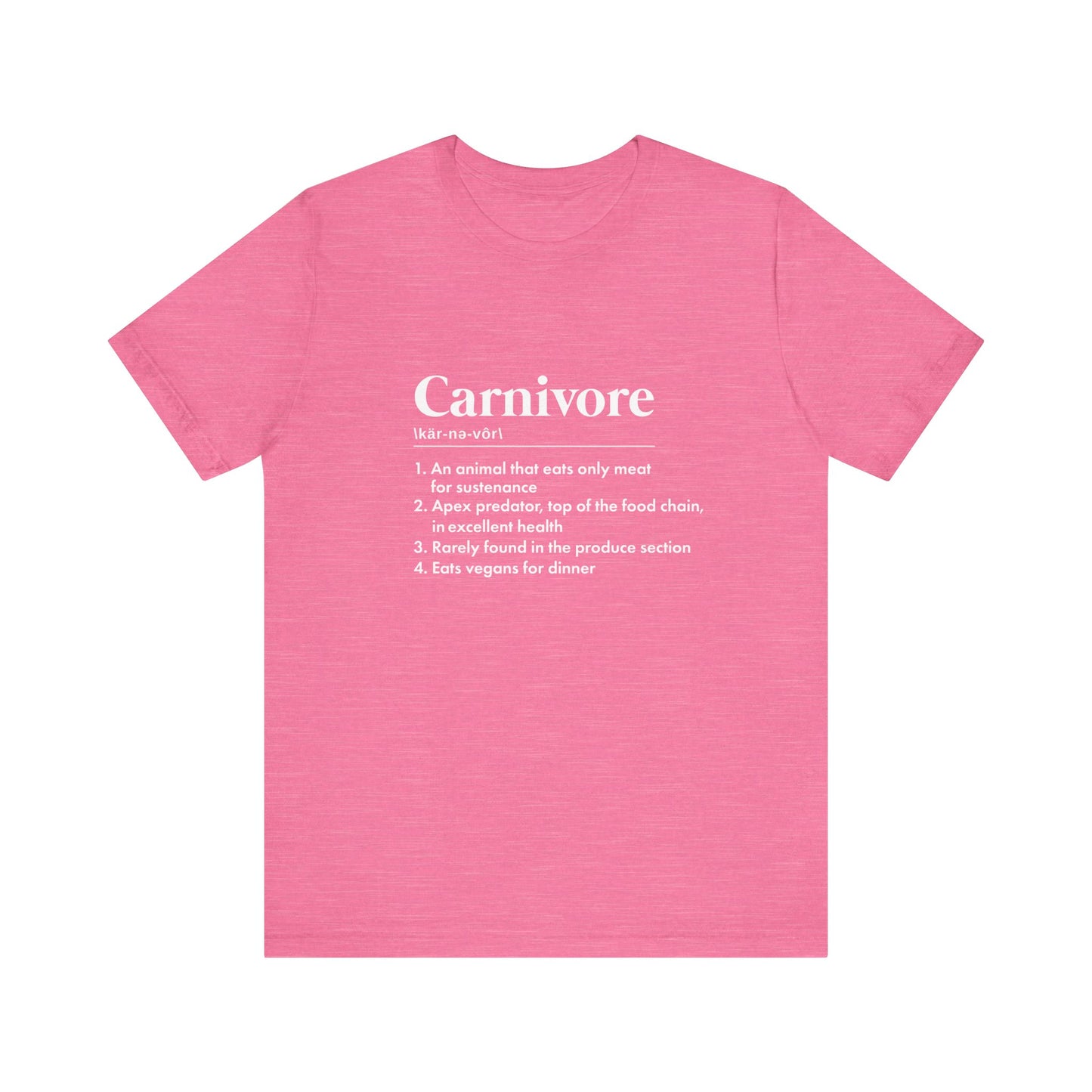 Carnivore Dictionary Definition Adult Unisex T-shirt