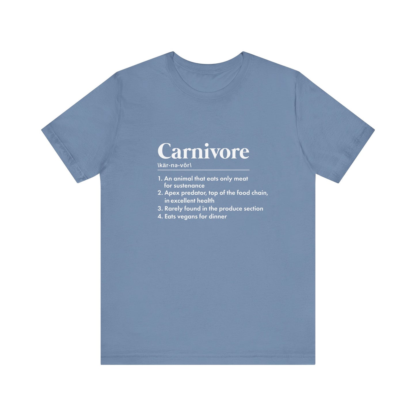 Carnivore Dictionary Definition Adult Unisex T-shirt