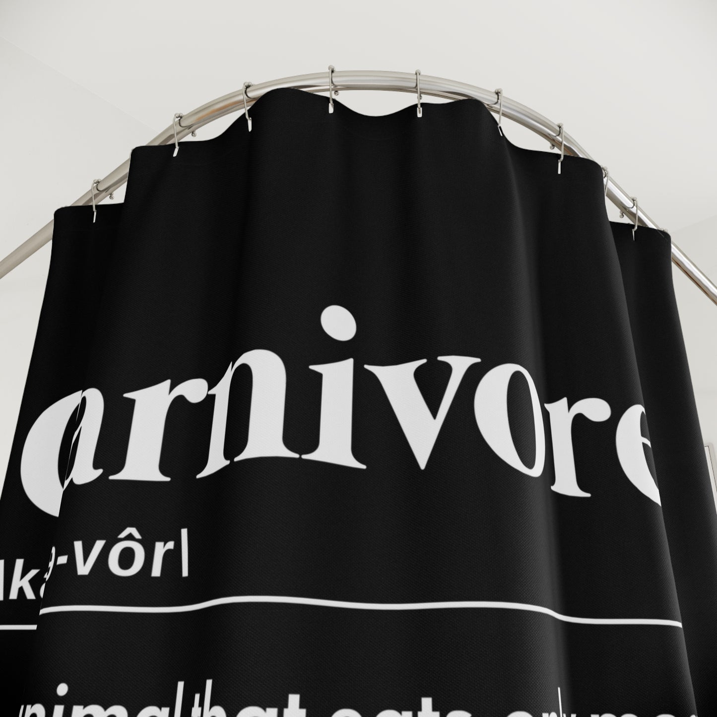 Carnivore Diet Dictionary Definition Polyester Shower Curtain