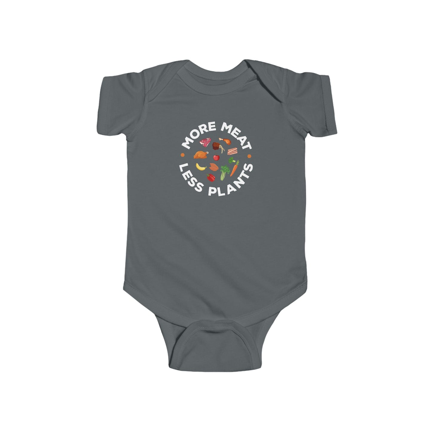 More Meat Less Plants Carnivore Diet Infant Onesie