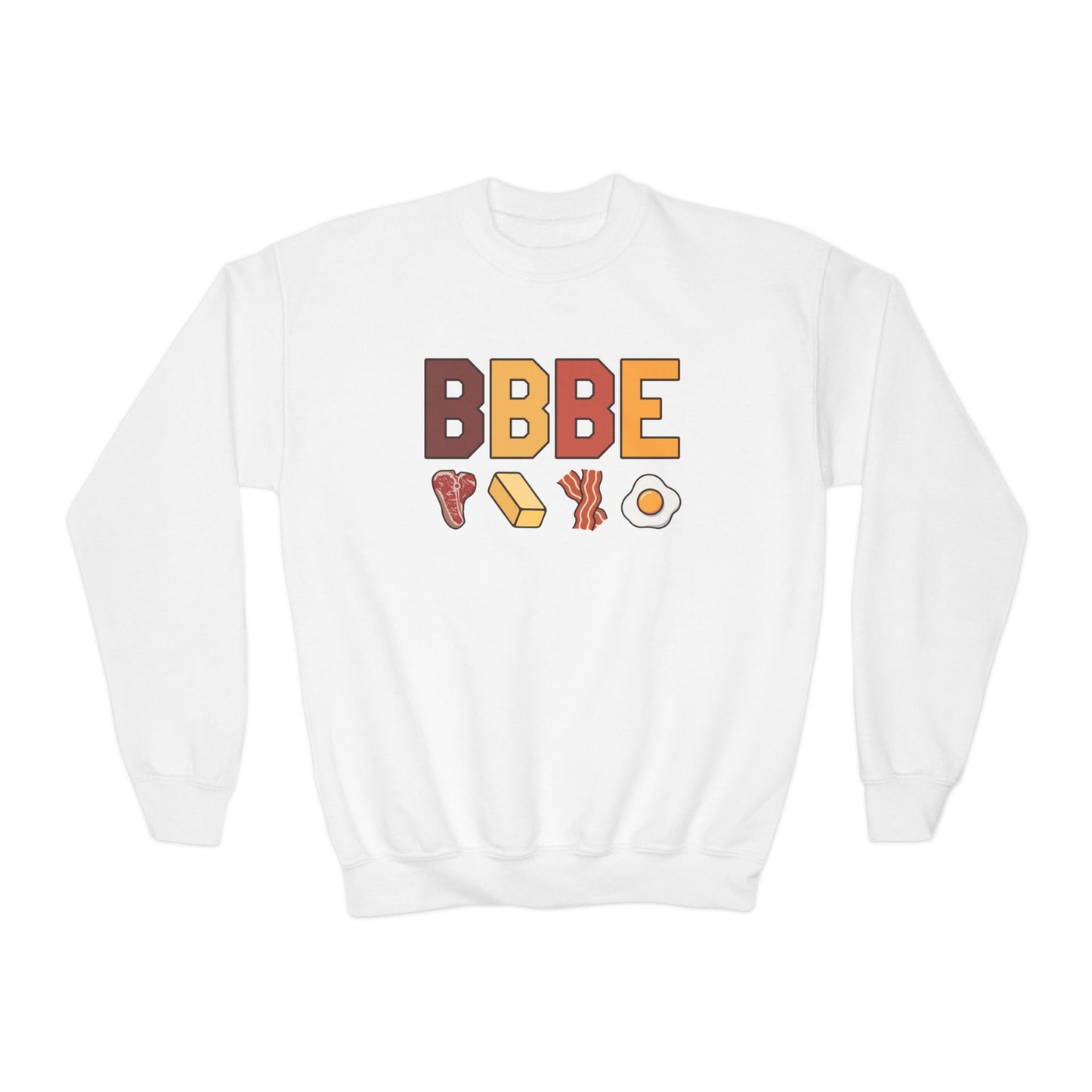 BBBE Carnivore Design Youth Crewneck Sweatshirt