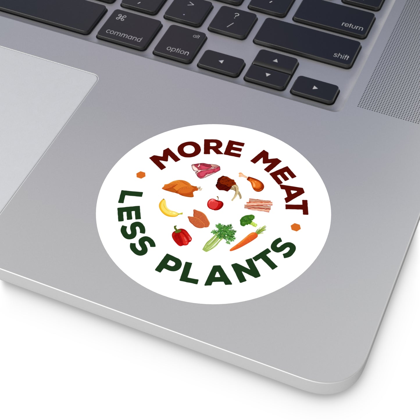 More Meat Less Plants Carnivore Sticker