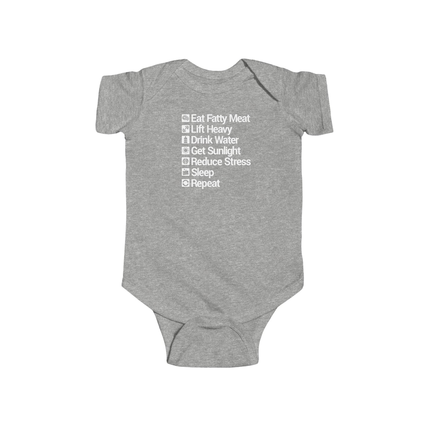 Carnivore Rules for Life Infant Fine Jersey Onesie