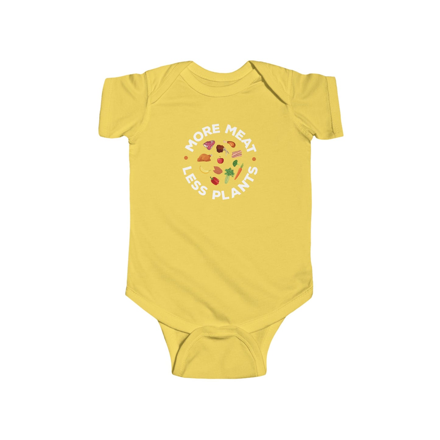 More Meat Less Plants Carnivore Diet Infant Onesie