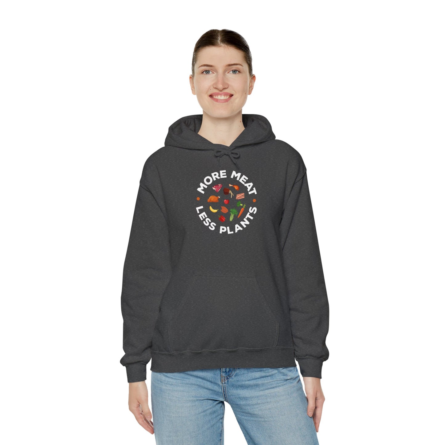 More Meat Less Plants Adult Unisex Hoodie