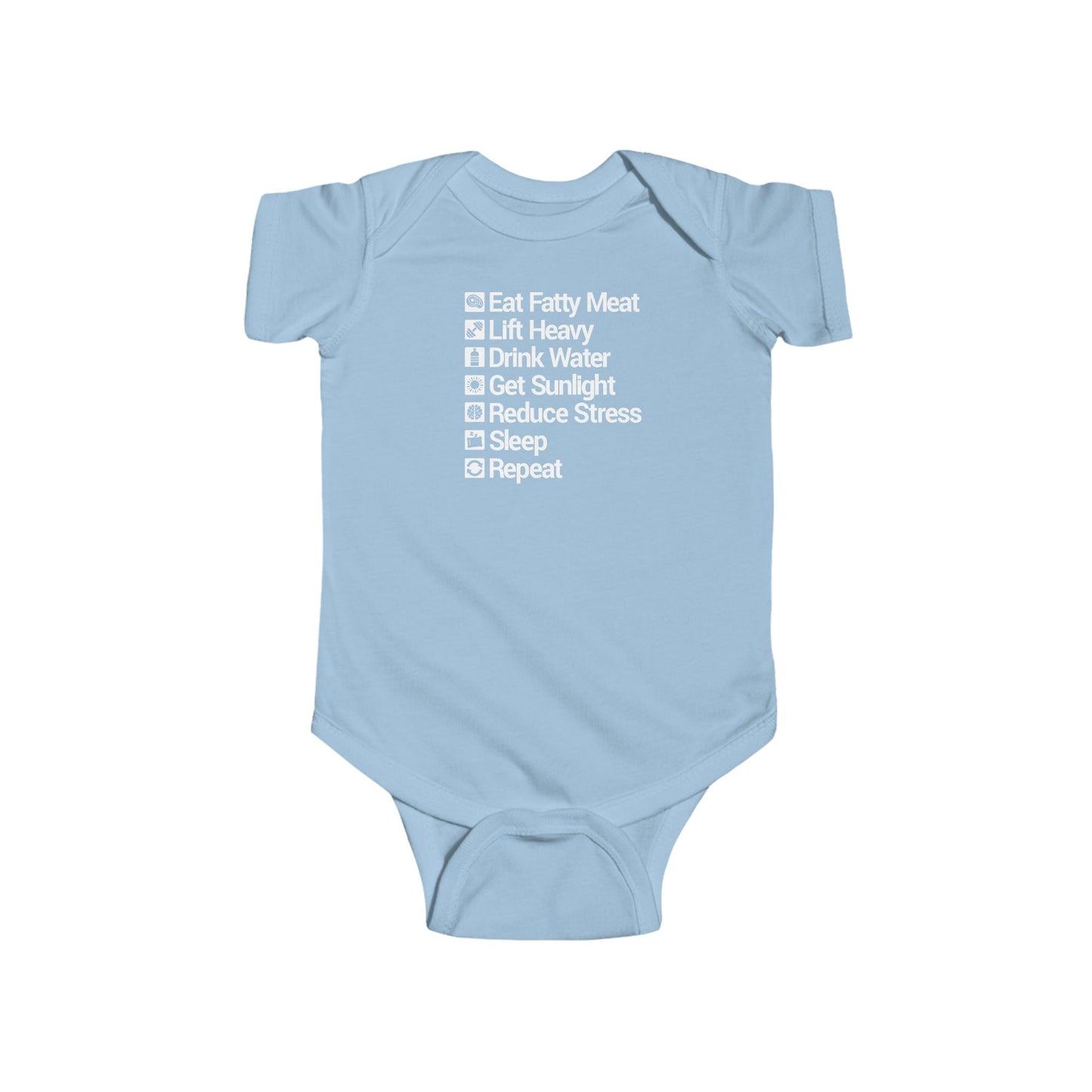 Carnivore Rules for Life Infant Fine Jersey Onesie