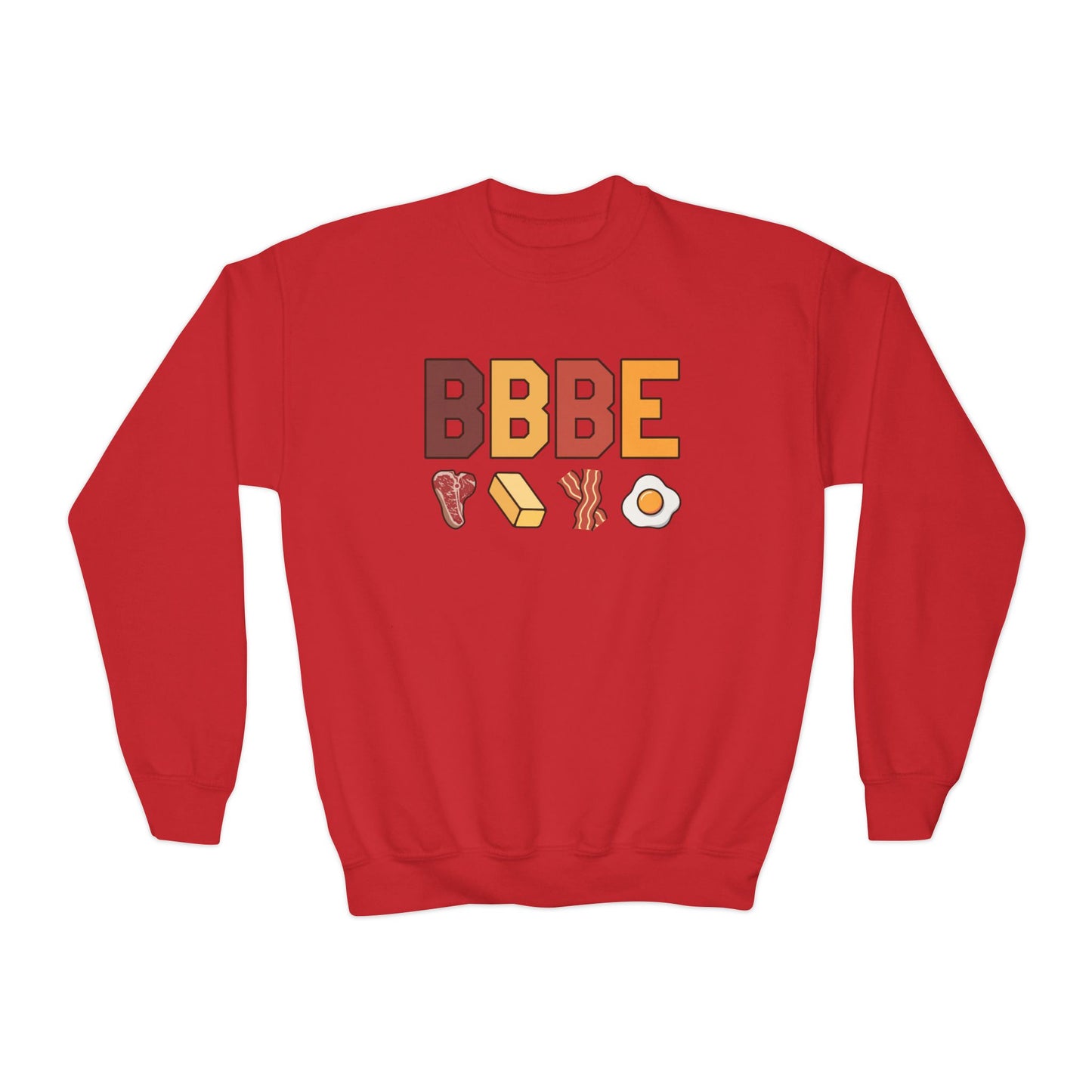 BBBE Carnivore Design Youth Crewneck Sweatshirt