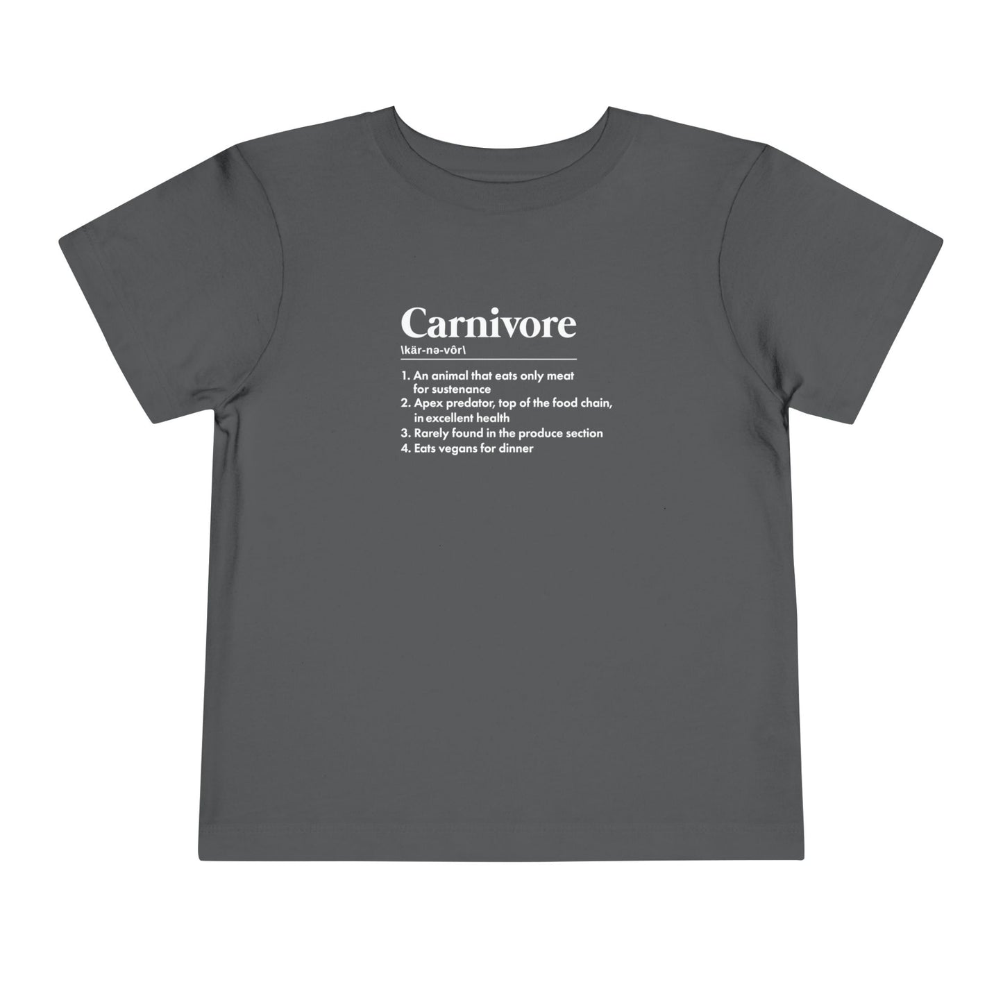 Carnivore Diet Dictionary Definition Toddler T-Shirt