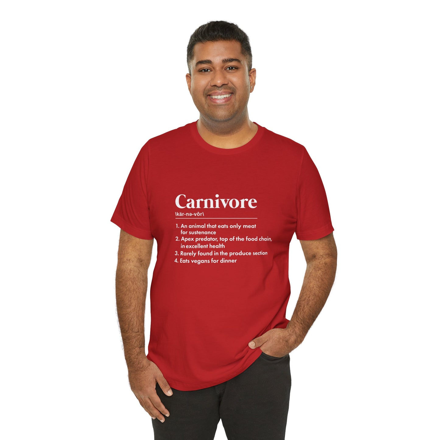 Carnivore Dictionary Definition Adult Unisex T-shirt