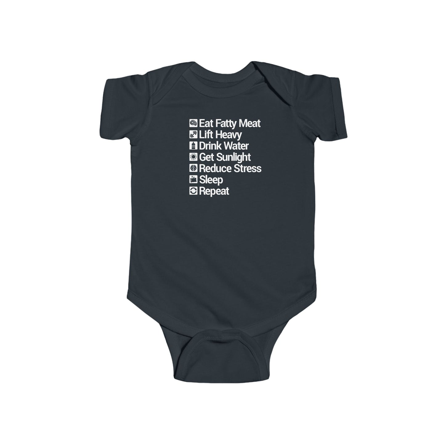 Carnivore Rules for Life Infant Fine Jersey Onesie