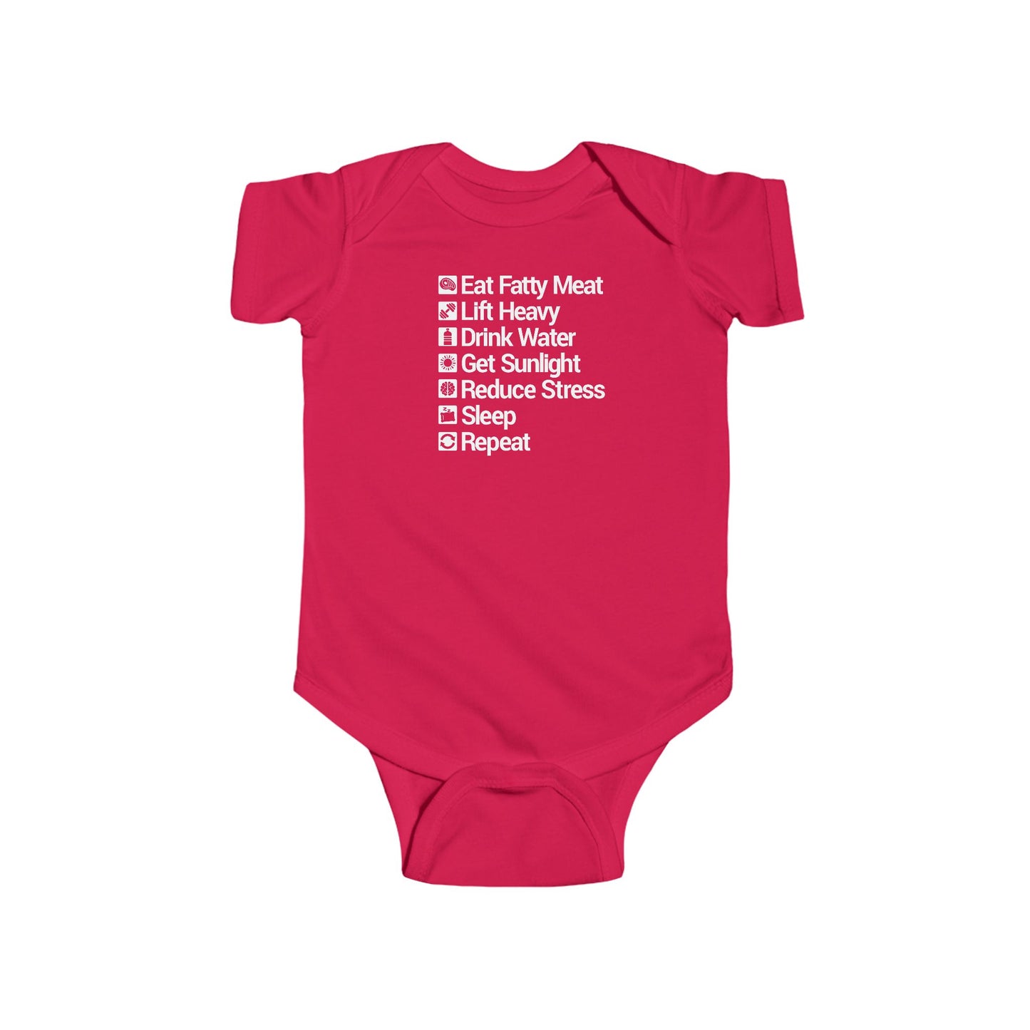 Carnivore Rules for Life Infant Fine Jersey Onesie